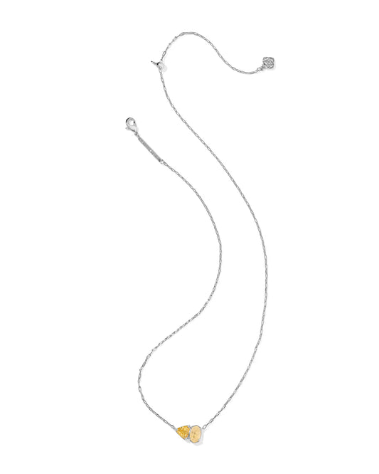Kendra Scott Tatum Silver November Short Pendant Necklace