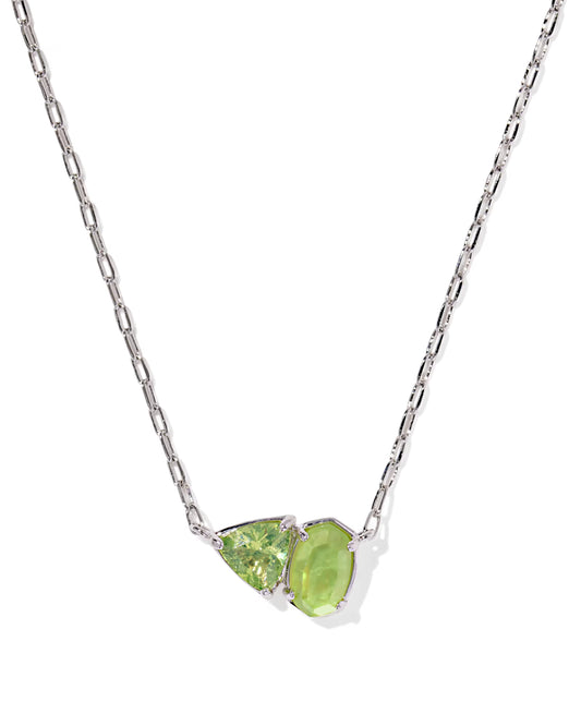 Kendra Scott Tatum Silver August Short Pendant Necklace