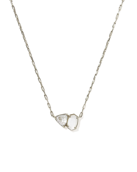 Kendra Scott Tatum Silver June Short Pendant Necklace