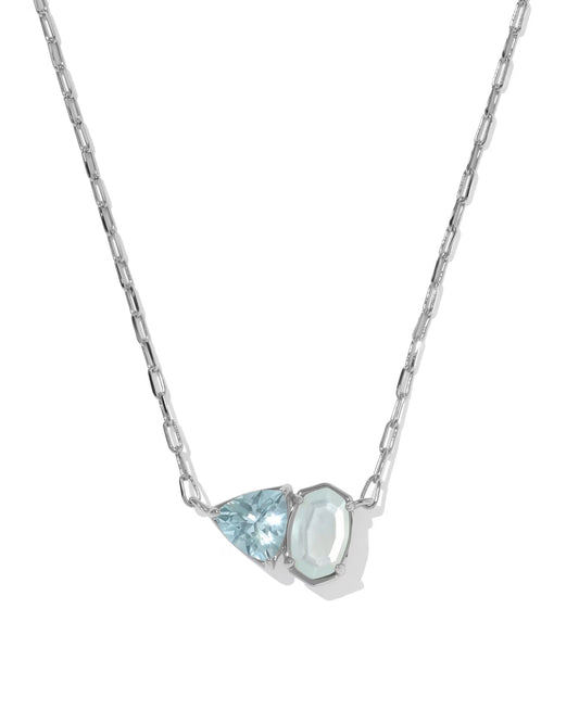 Kendra Scott Tatum Silver March Short Pendant Necklace