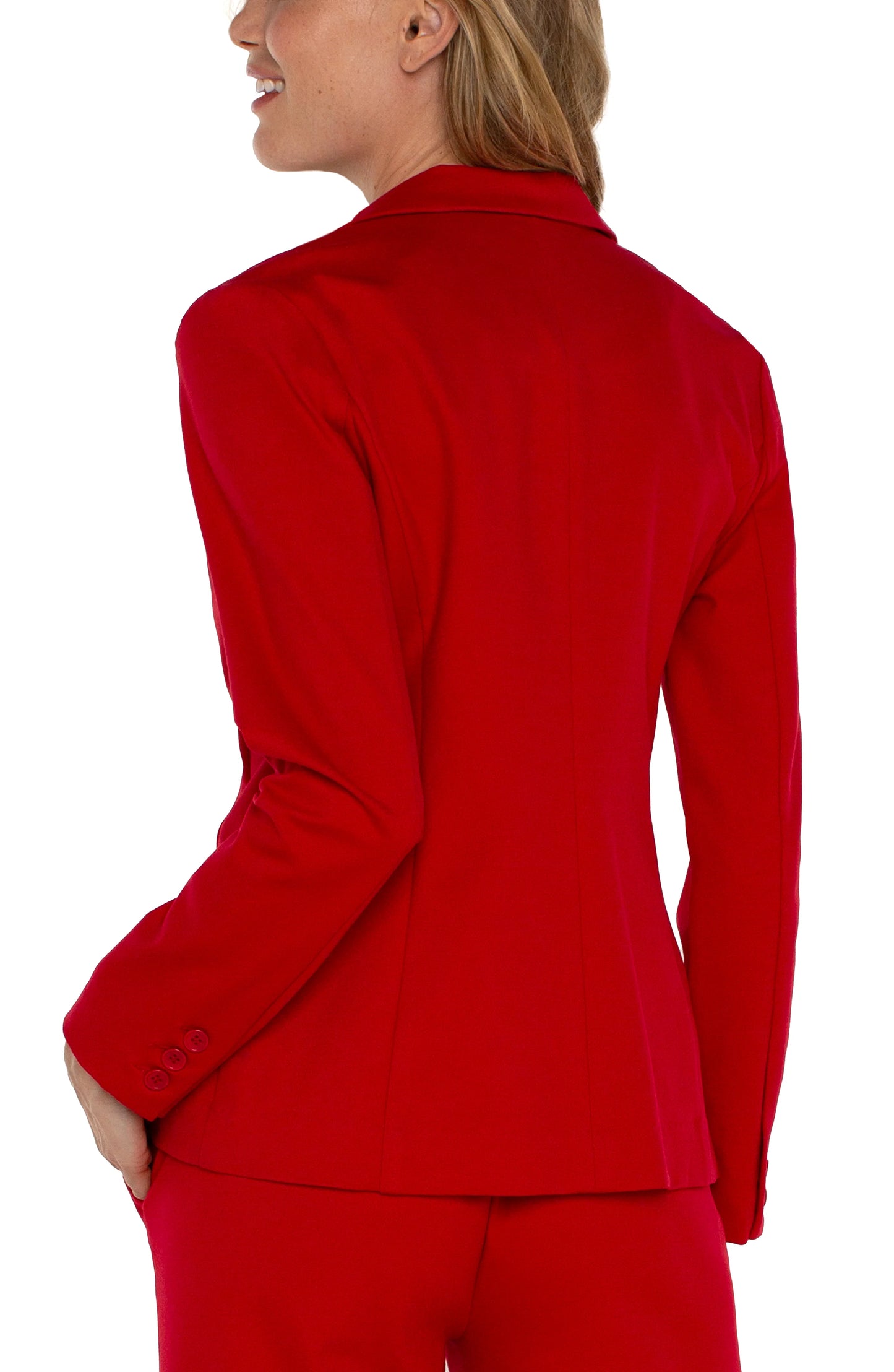 Liverpool Tango Red Fitted Blazer