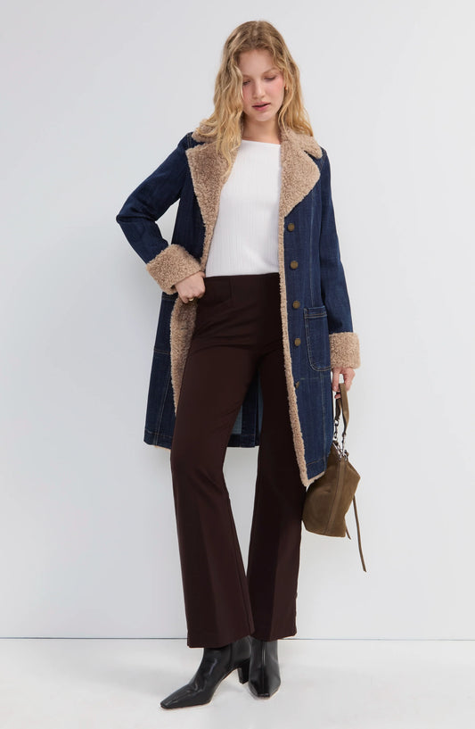 Liverpool Sherpa Trimmed Notch Collar Jacket