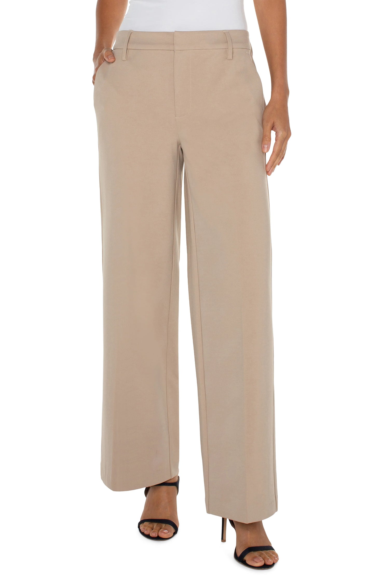 Liverpool Kelsey Wide Leg Trouser (3 Color Choices)