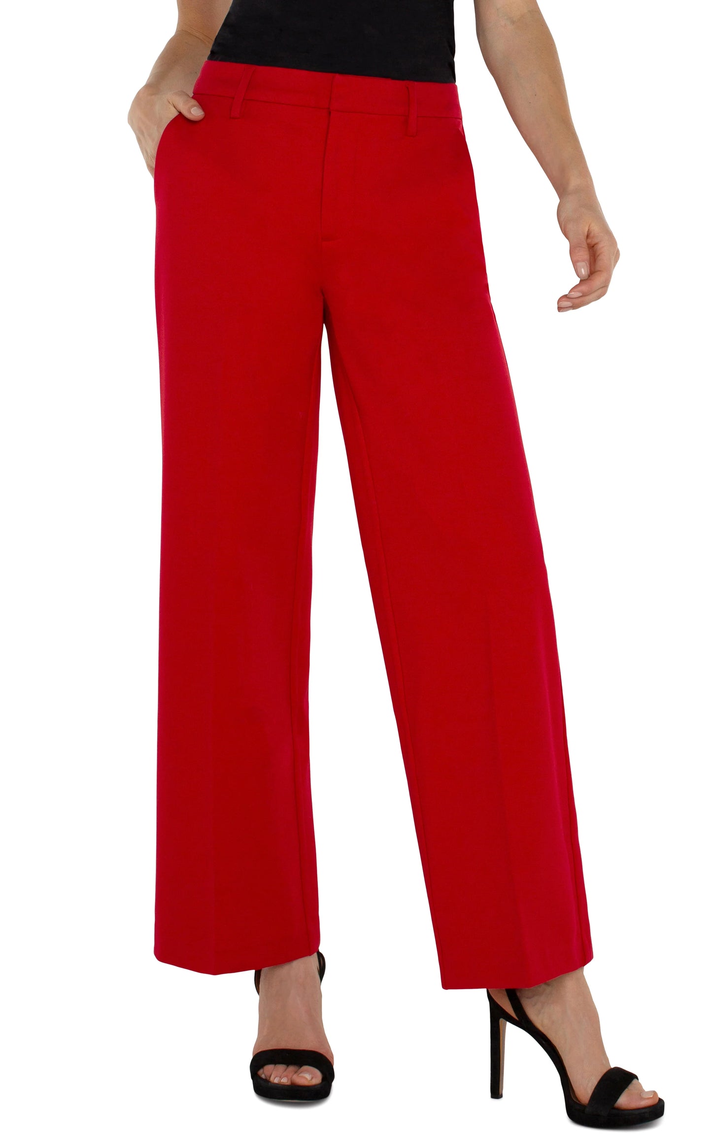 Liverpool Tango Red Kelsey Wide Leg Trouser