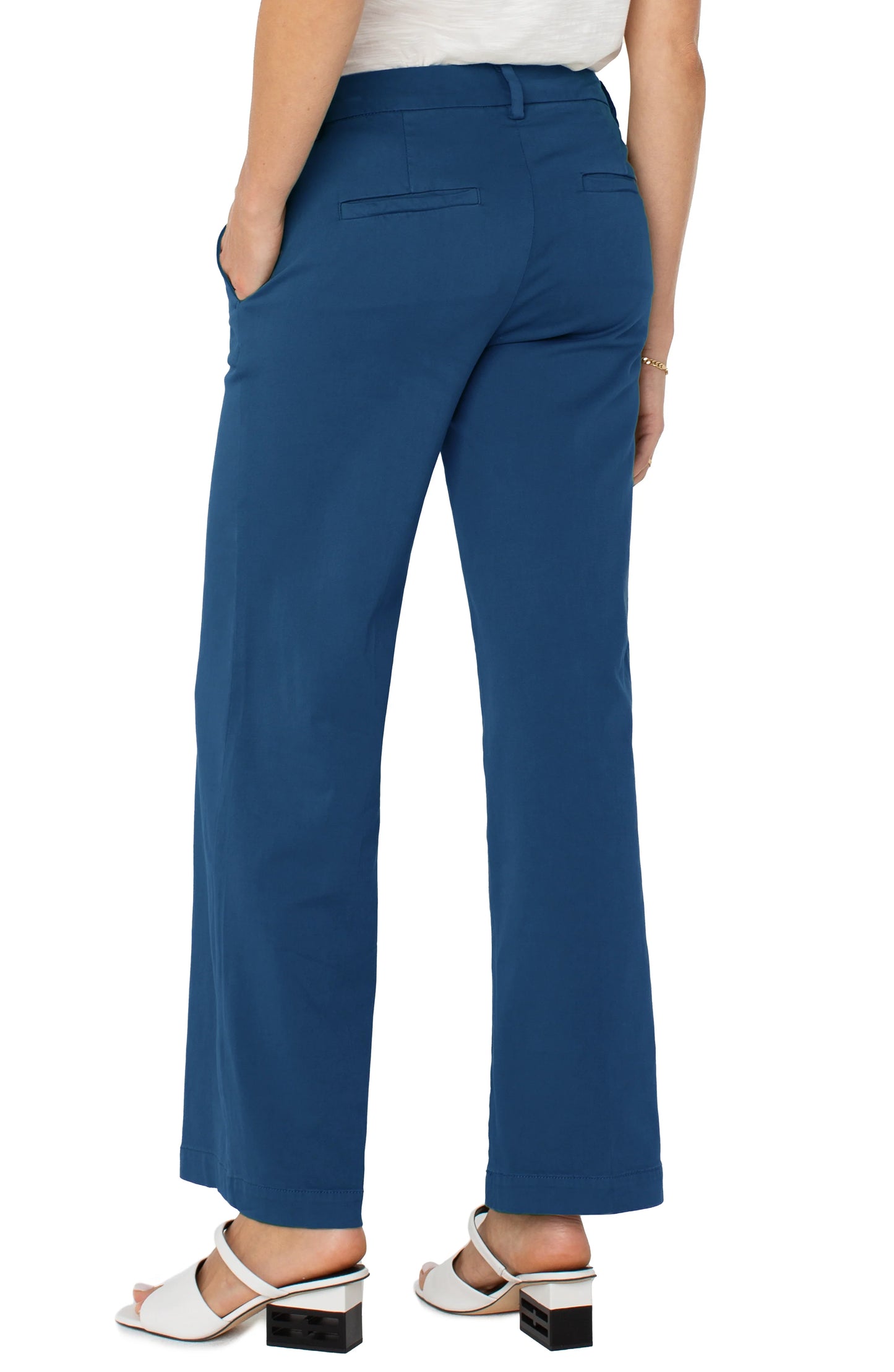 Liverpool Goddess Blue Kelsey Wide Leg Trouser