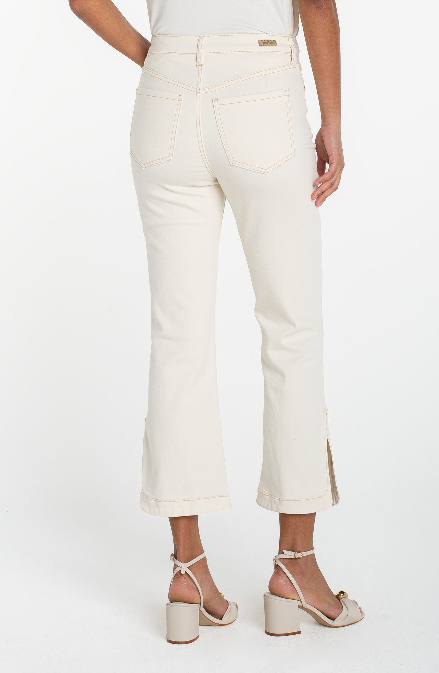 Liverpool High Rise Hannah Crop Flare with Tulip Hem