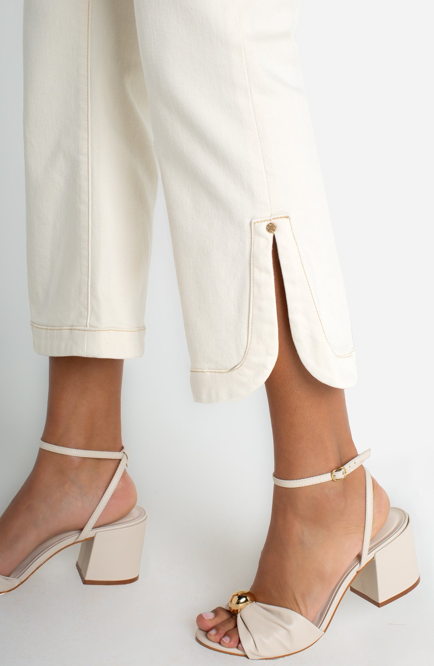 Liverpool High Rise Hannah Crop Flare with Tulip Hem
