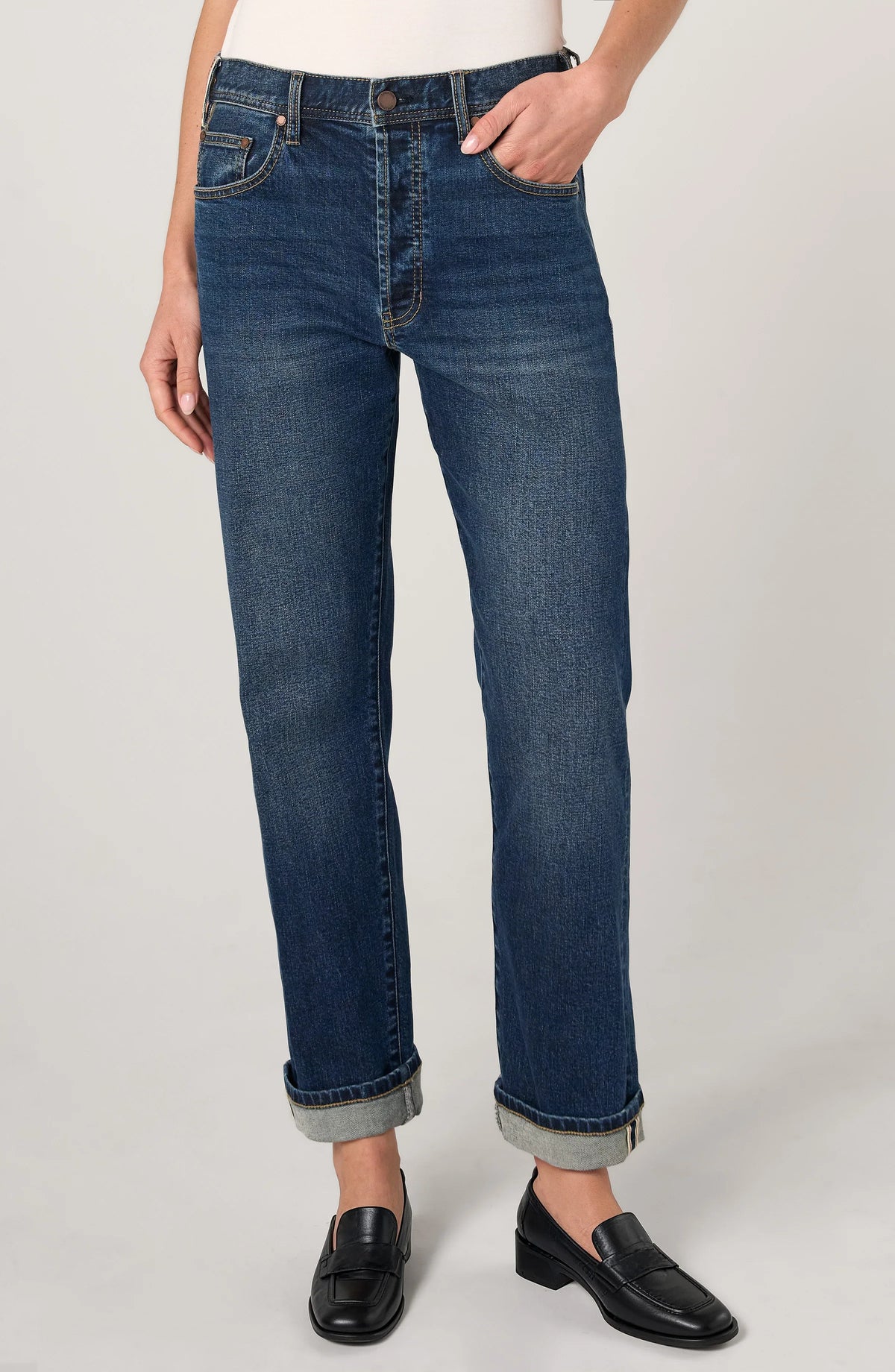 Liverpool Sloane Slouchy Girlfriend Cuffed