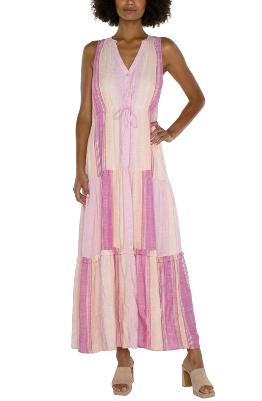 Liverpool SLEEVELESS TIERED MAXI DRESS