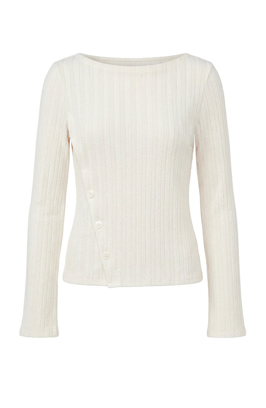 Liverpool Long Sleeve Boat Neck Knit Top