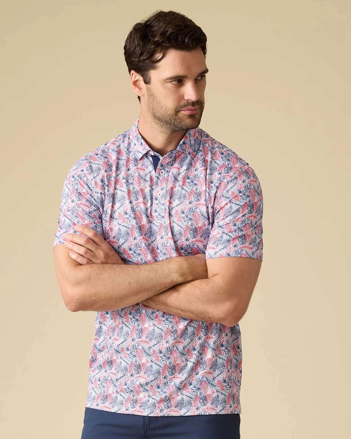 Flag & Anthem MVP POLO Concord Leaf Print Polo