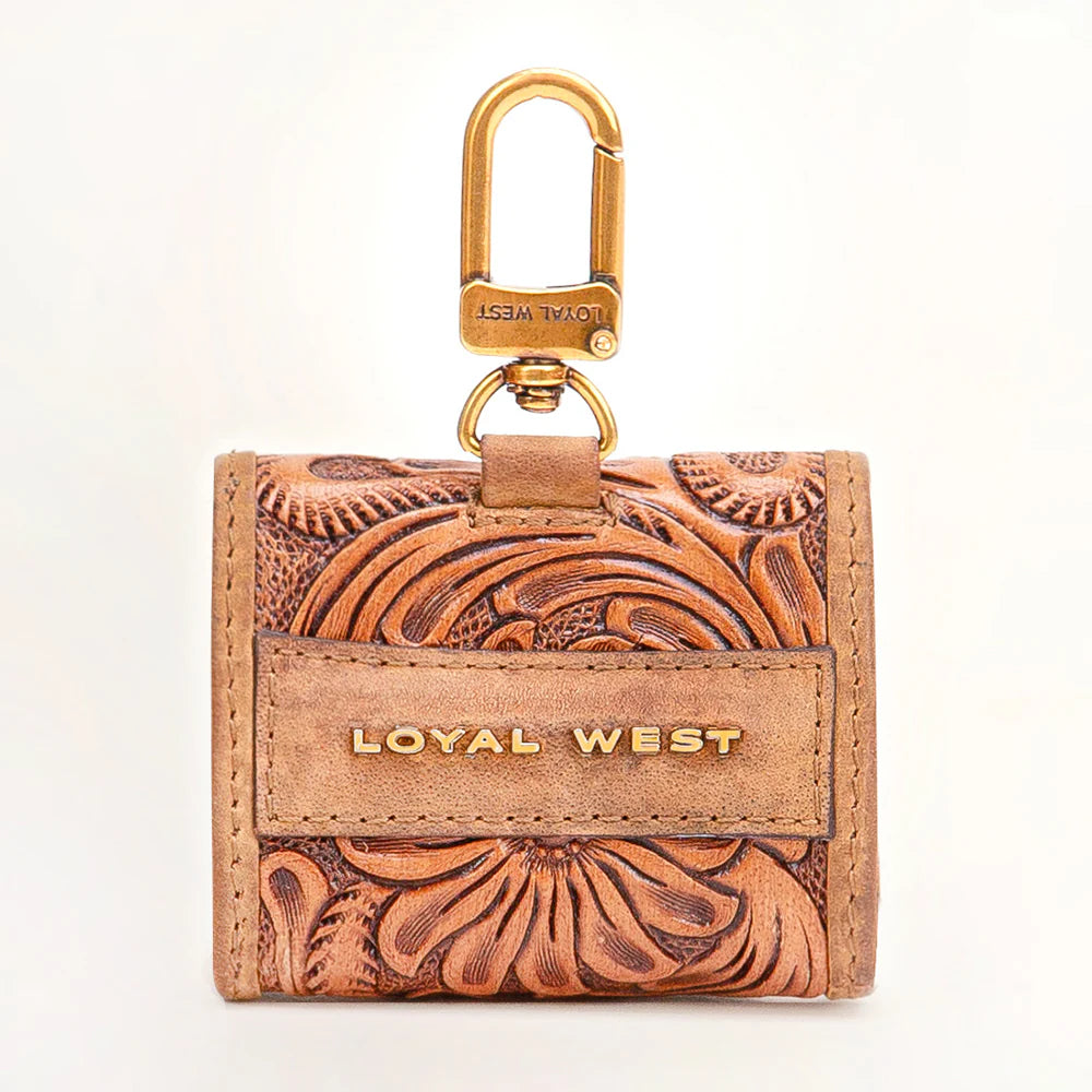 Loyal West Gloriana Clip On Bag Charm Handtooled