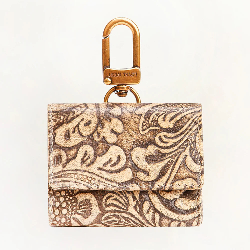 Loyal West Gloriana Clip On Bag Charm Handtooled