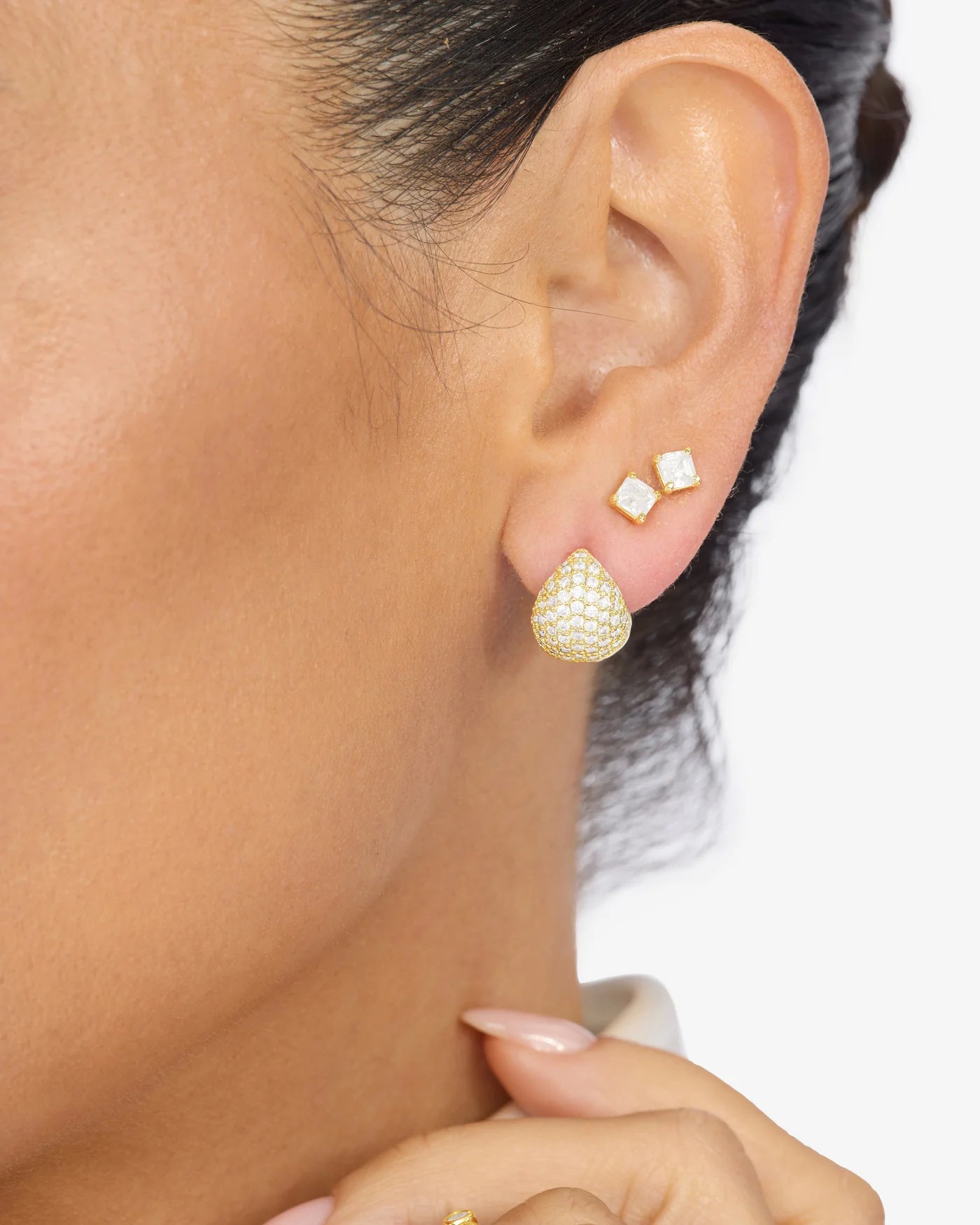 Melinda Maria Lil' Norah Pave Earrings