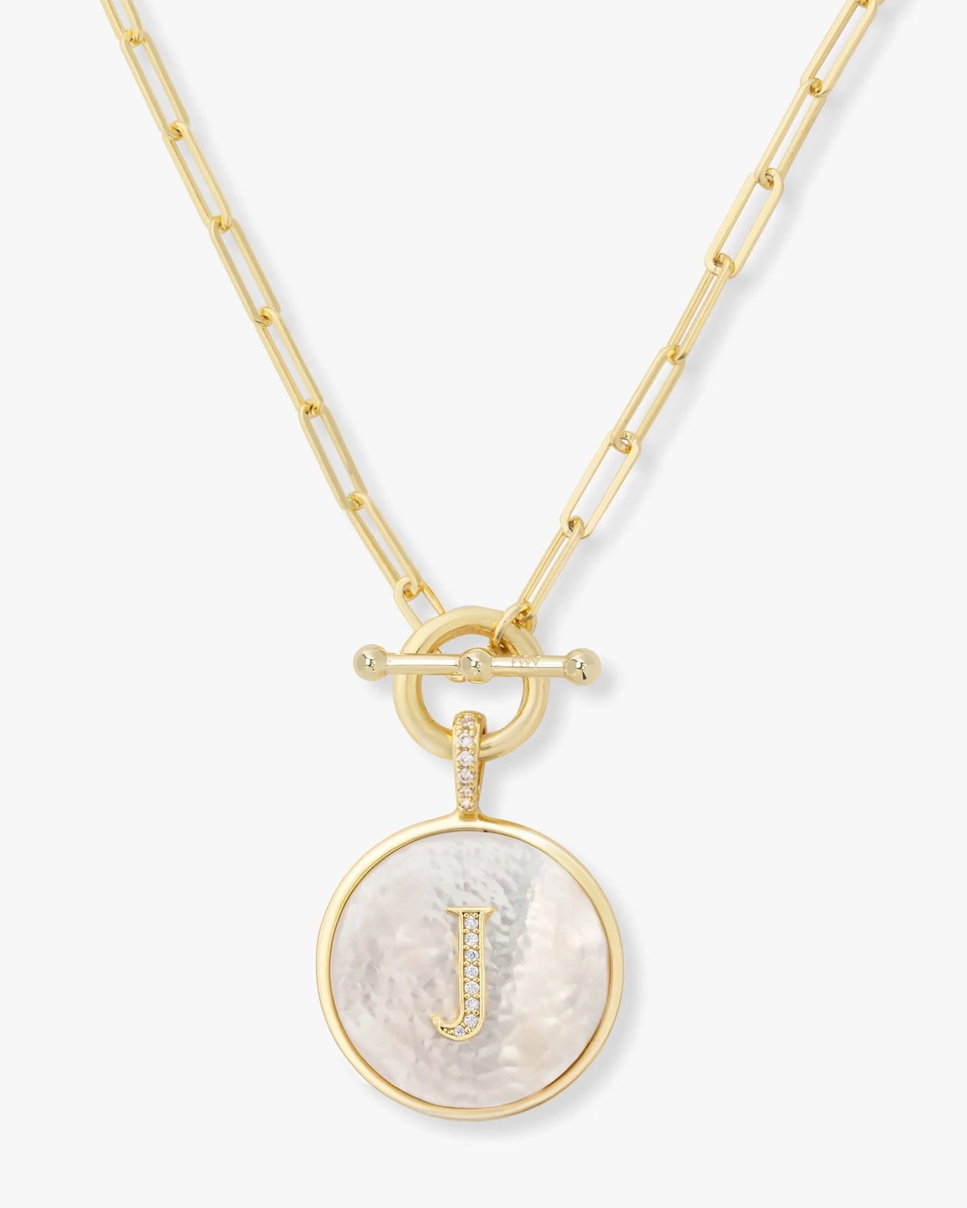 Melinda Maria Love Letters Gold Medallion Pendant Necklace
