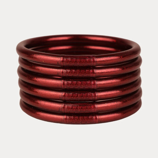 BuDhaGirl Merlot All Weather Bangles® (AWB®) - Set of 6