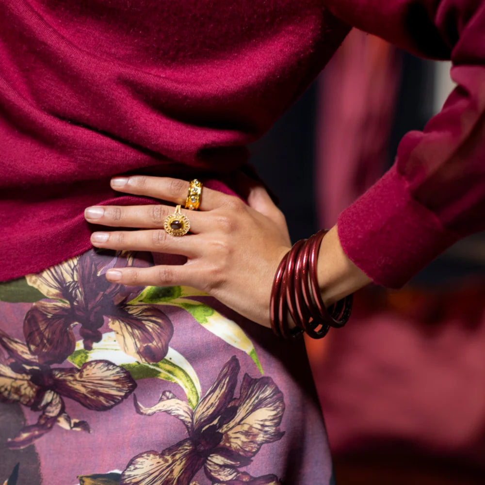 BuDhaGirl Merlot All Weather Bangles® (AWB®) - Set of 6
