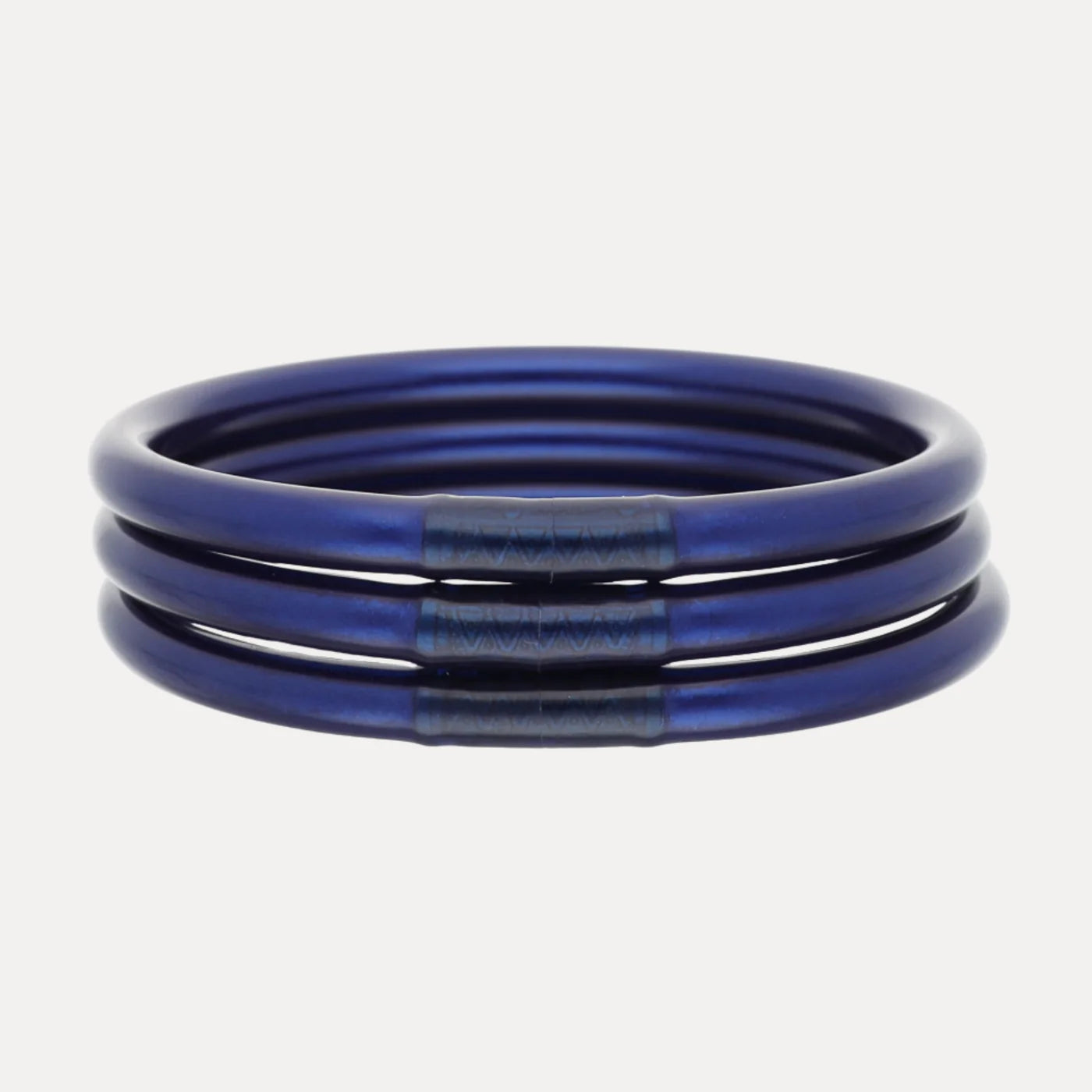 BuDhaGirl Midnight All Weather Bangles® (Set of 3) - Serenity Prayer