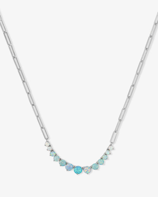 Melinda Maria Not Your Basic Graduated Ombré Samantha Tennis Necklace