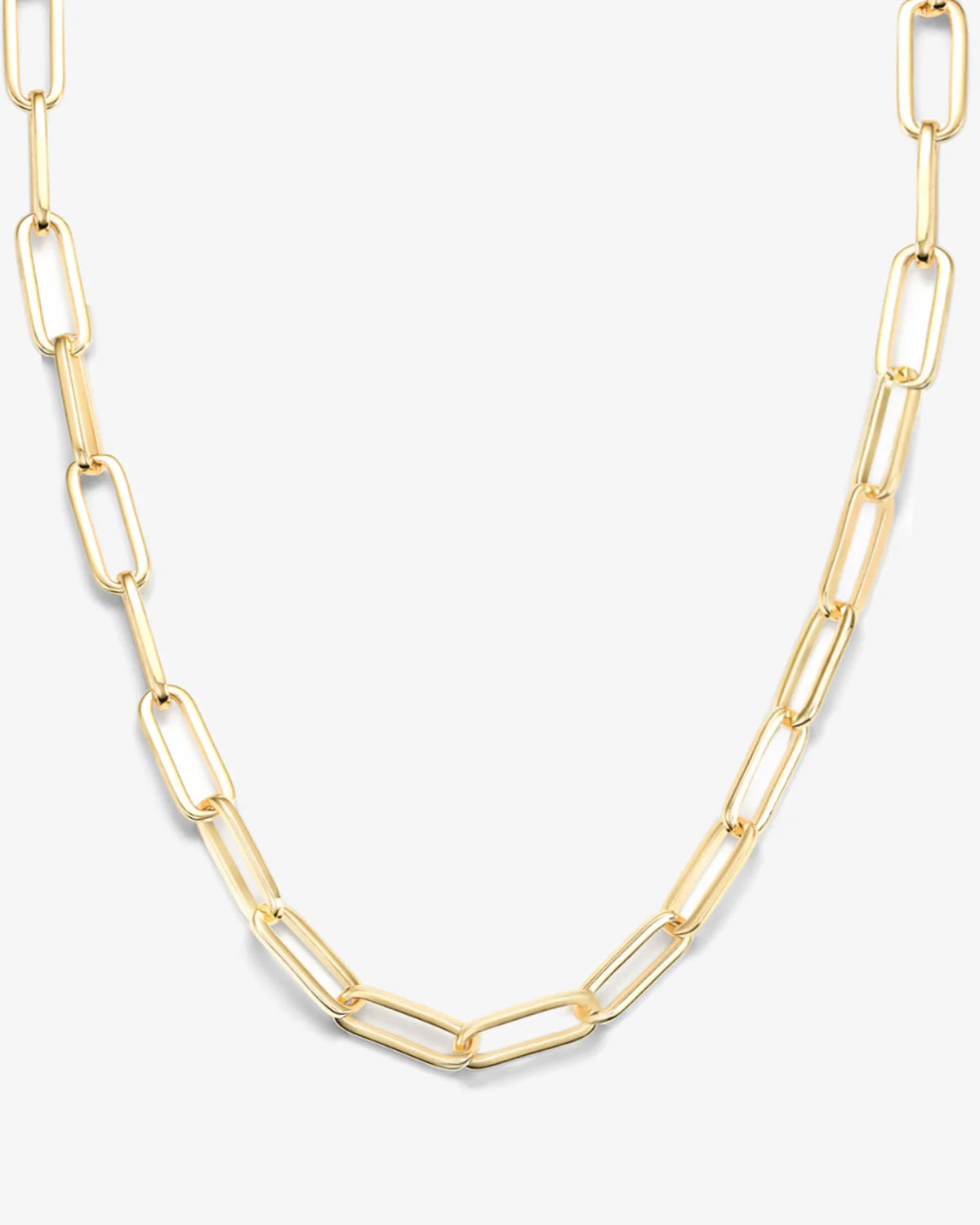 Melinda Maria Carrie Gold Paperclip Chain Necklace