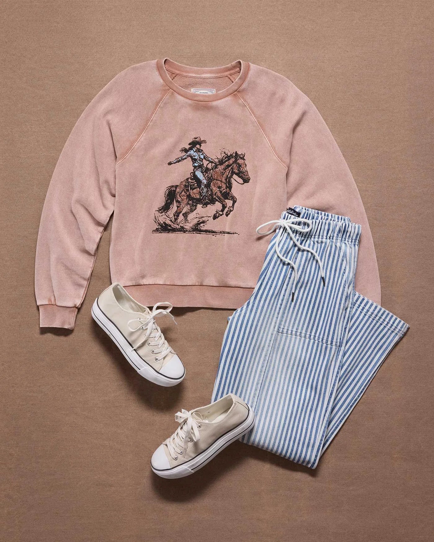 TRIANA WIDE LEG PANT Railroad Stripe
