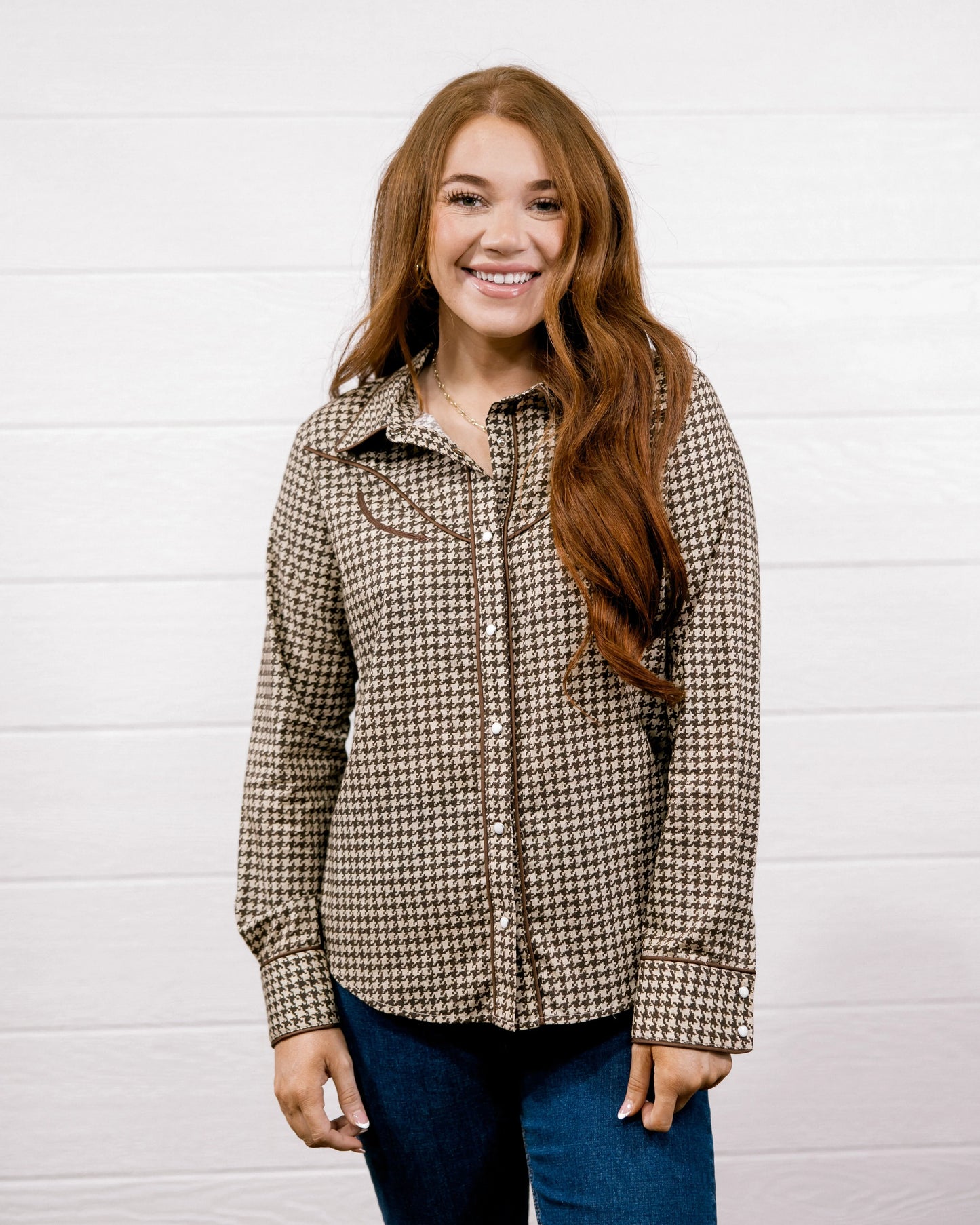 Birdie Top- Brown