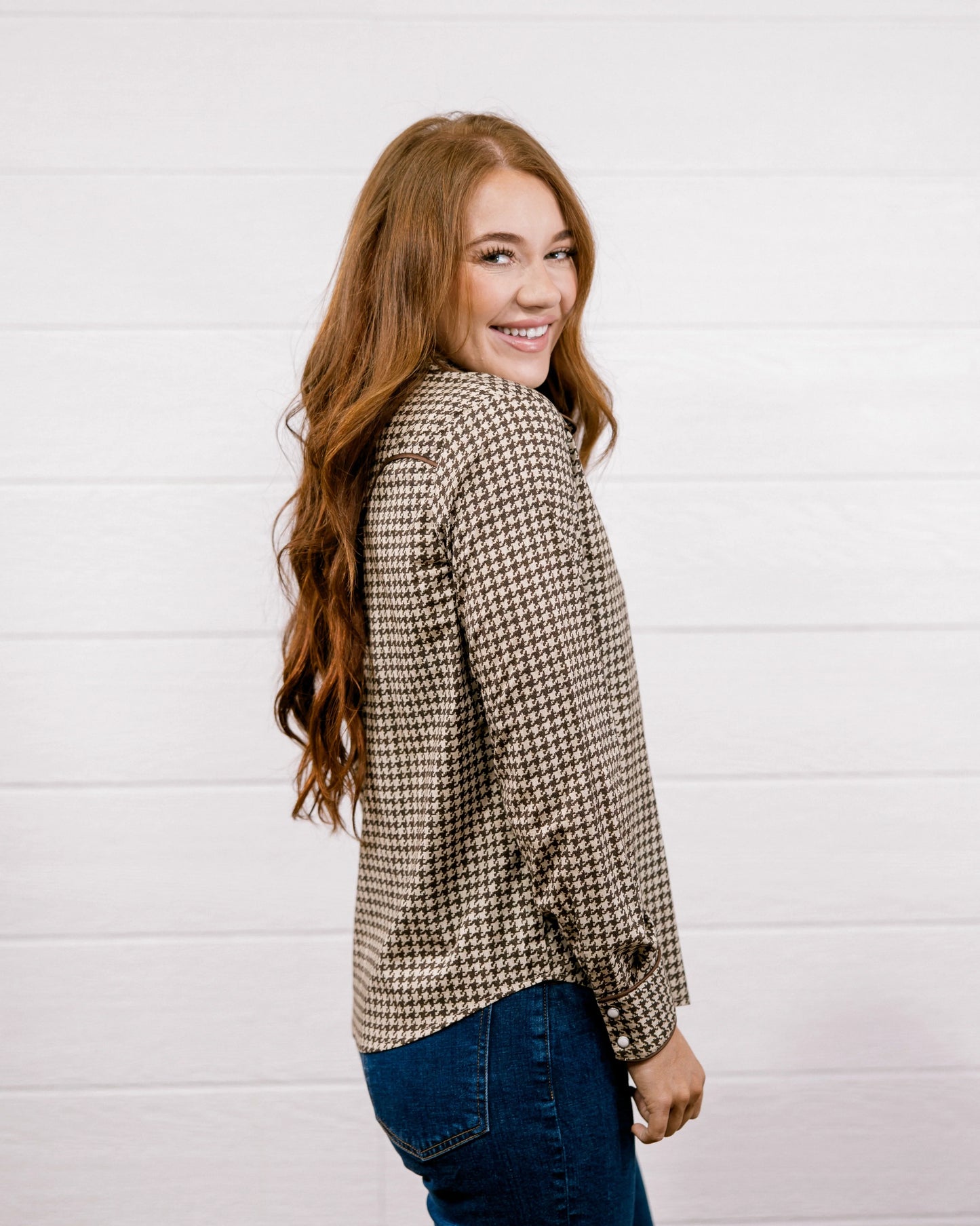Birdie Top- Brown