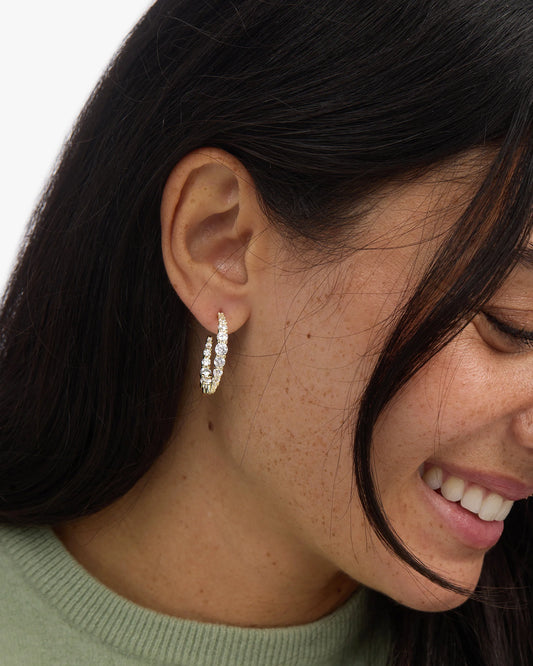 Melinda Maria "Oh She Fancy" Graduated Hoops 1"