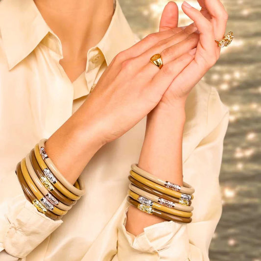 BuDha Girl THREE KINGS ALL WEATHER BANGLES® (AWB®) - Oro