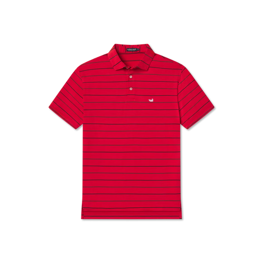 Southern Marsh Gridiron Stripe Performance Polo