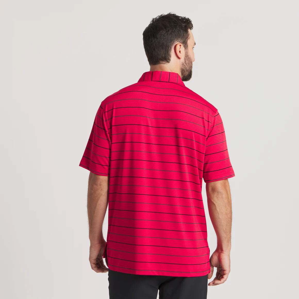 Southern Marsh Gridiron Stripe Performance Polo