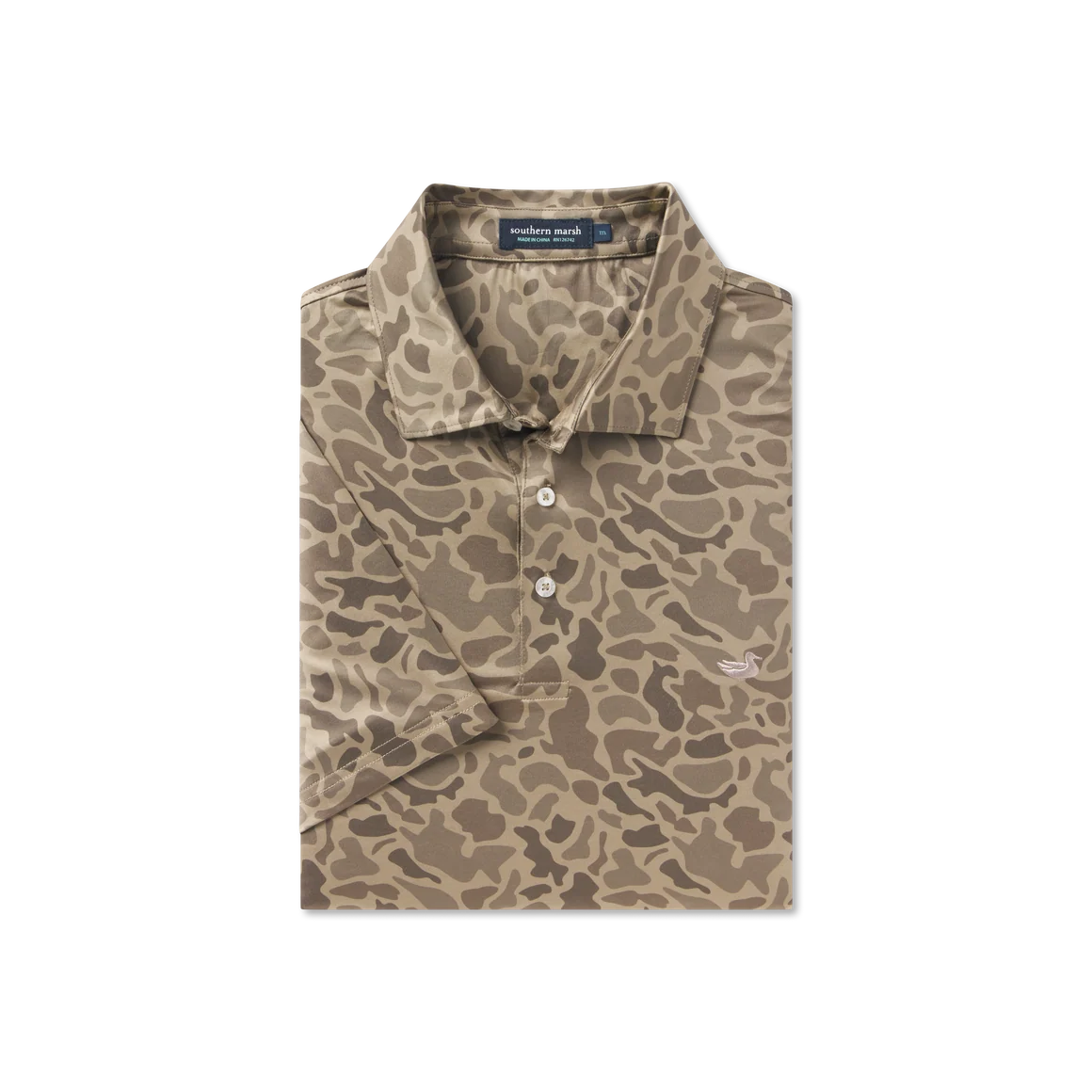 Southern Marsh Marsh Performance Polo - Retro Camo