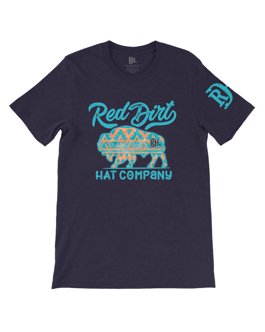 Red Dirt Hat Co Aztec Bison T-Shirt