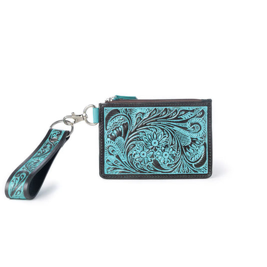 Pride Of Prickly Pears Credit Card Holder In Turquoise