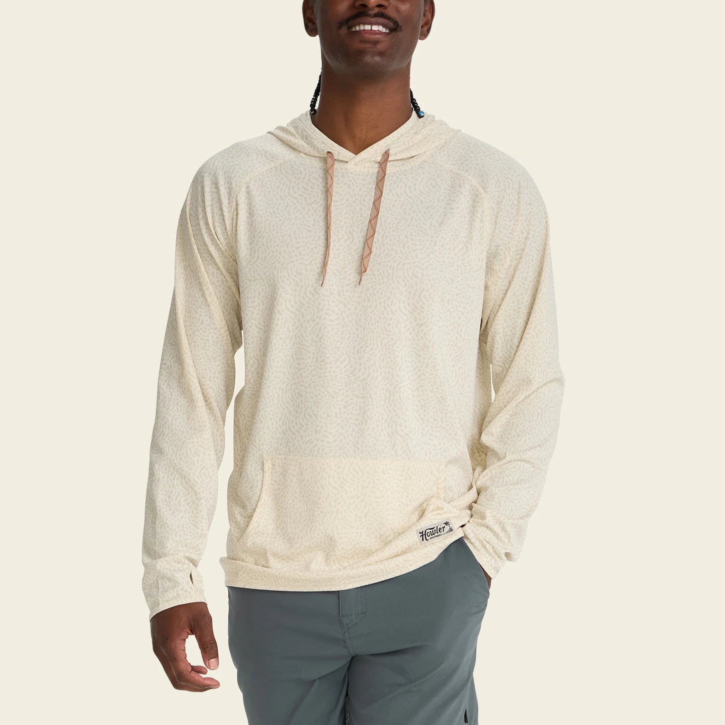 Howler Bros Loggerhead Hoodie - Pond Patterns : Bone