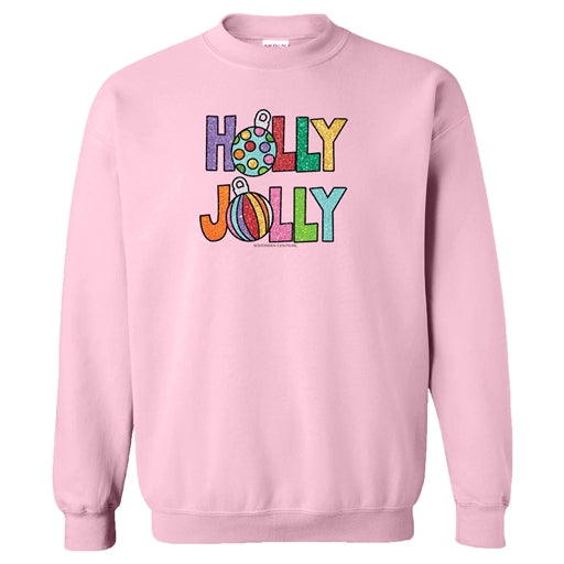 Southern Couture Holly Jolly Glitter Sweatshirt
