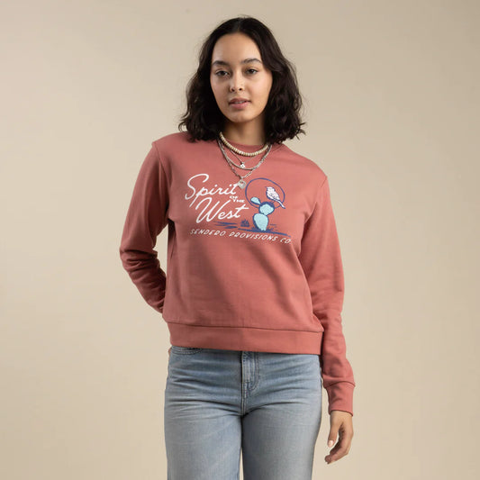 Sendero Provisions Co. CACTUS WREN DROP SHOULDER SWEATSHIRT