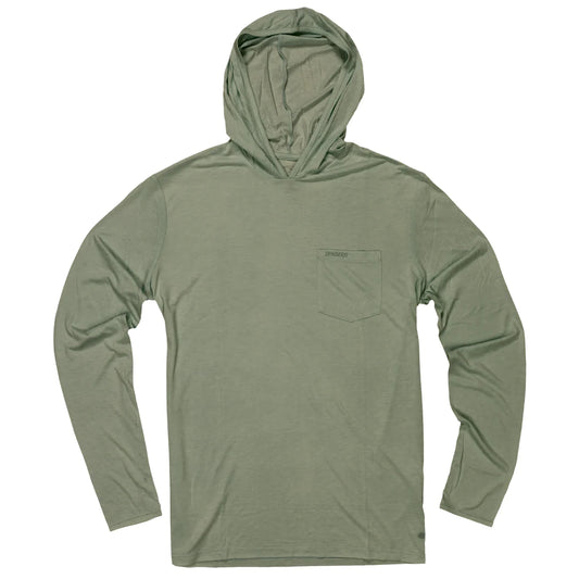 Sendero Provisions Co. YUCATAN BAMBOO HOODIE in San Juan Sage