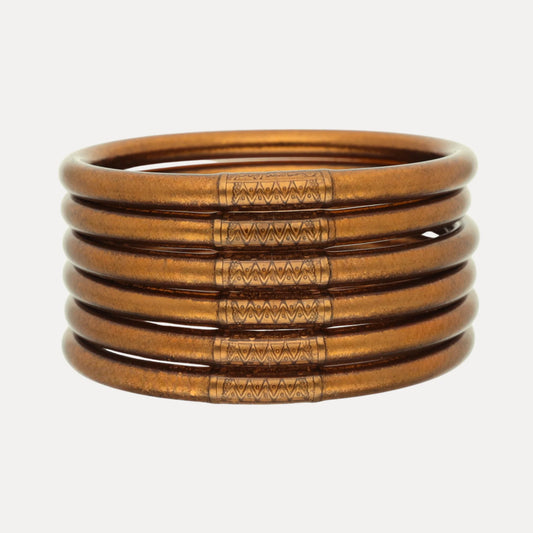 SADDLE ALL WEATHER BANGLES® (SET OF 6) - SERENITY PRAYER