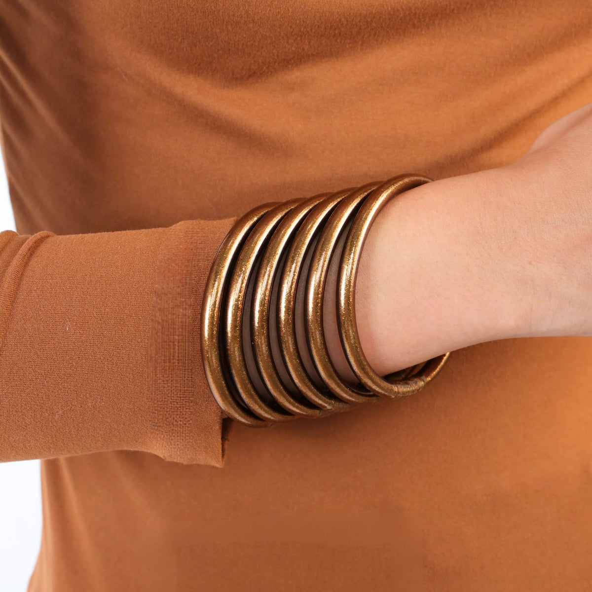 SADDLE ALL WEATHER BANGLES® (SET OF 6) - SERENITY PRAYER