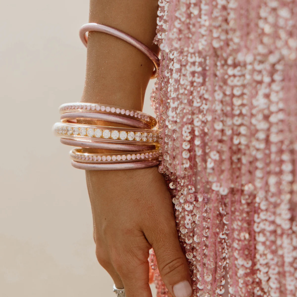 BuDha Girl ICE ROSE ALL WEATHER BANGLES® (AWB®) - SET OF 6