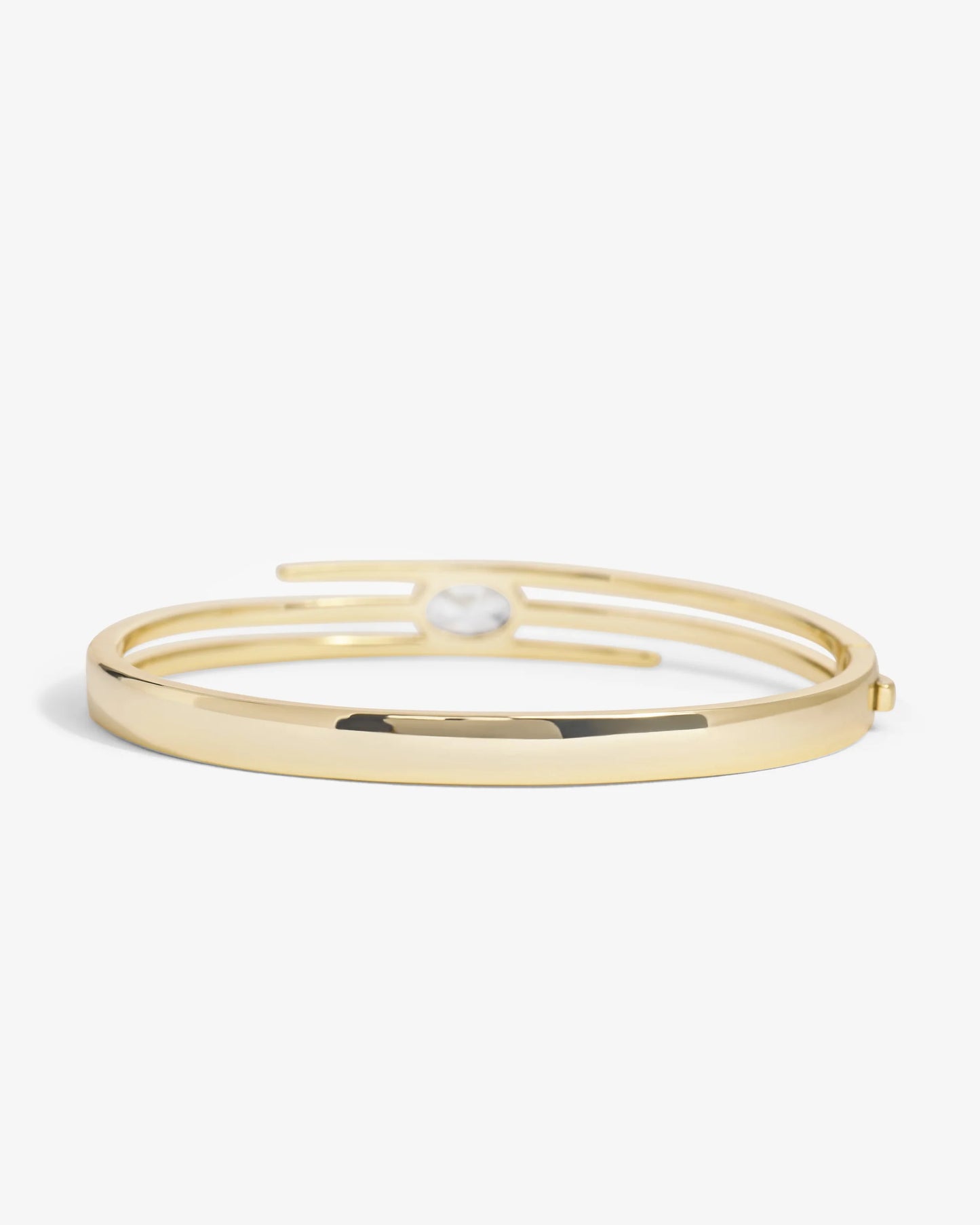 Melinda Maria She's On Point Lasso Cuff Gold|White Diamondettes