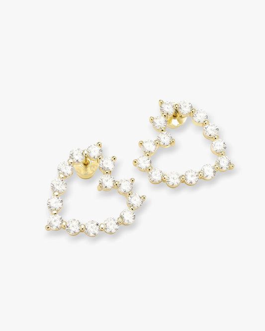 Melinda Maria She's an Icon Baby Heart Earrings (Gold or Silver