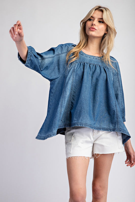 Betty Denim Top