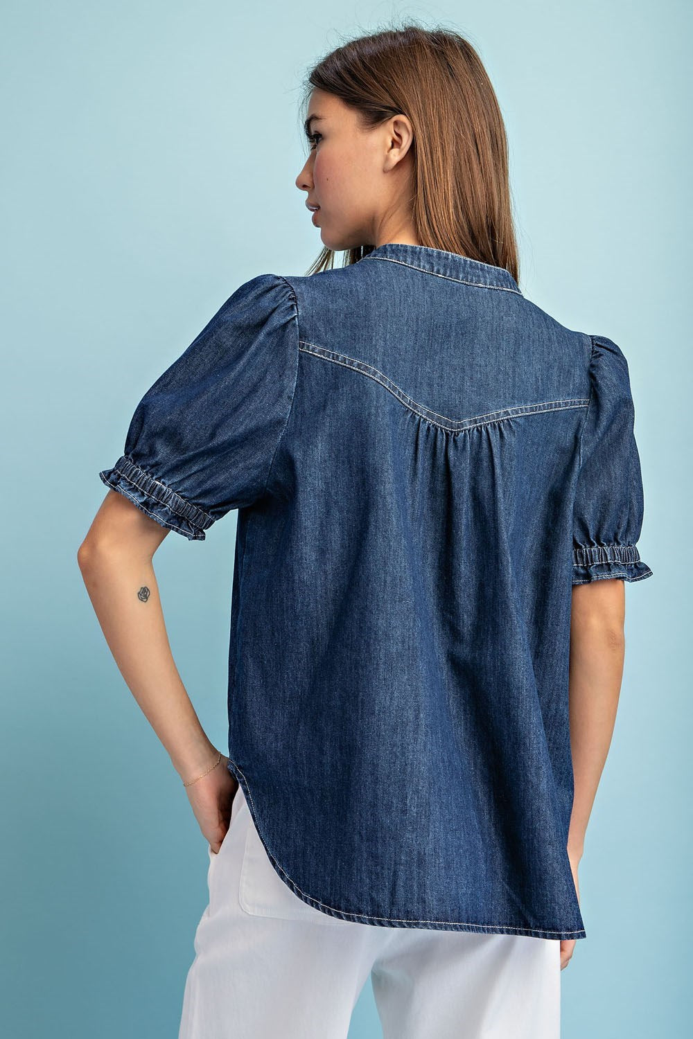 Marie Denim Top