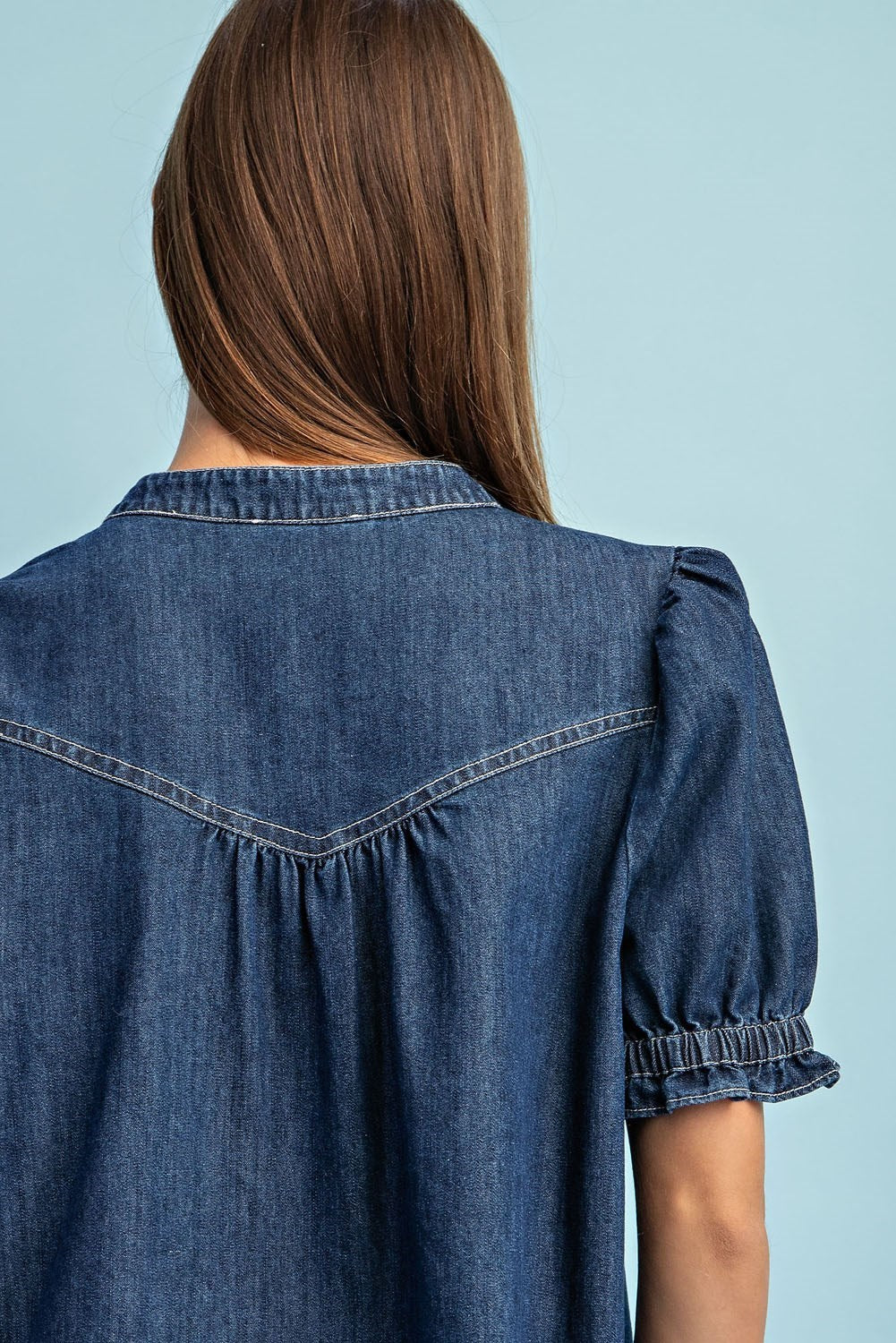 Marie Denim Top