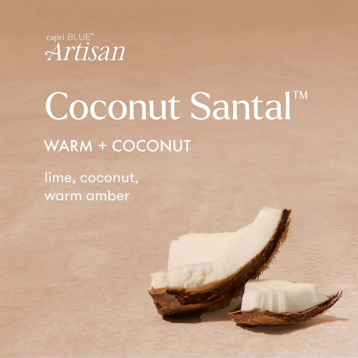 Capri Blue - Coconut Santal Terrazza Velluto Signature Candle (8oz or 19oz)