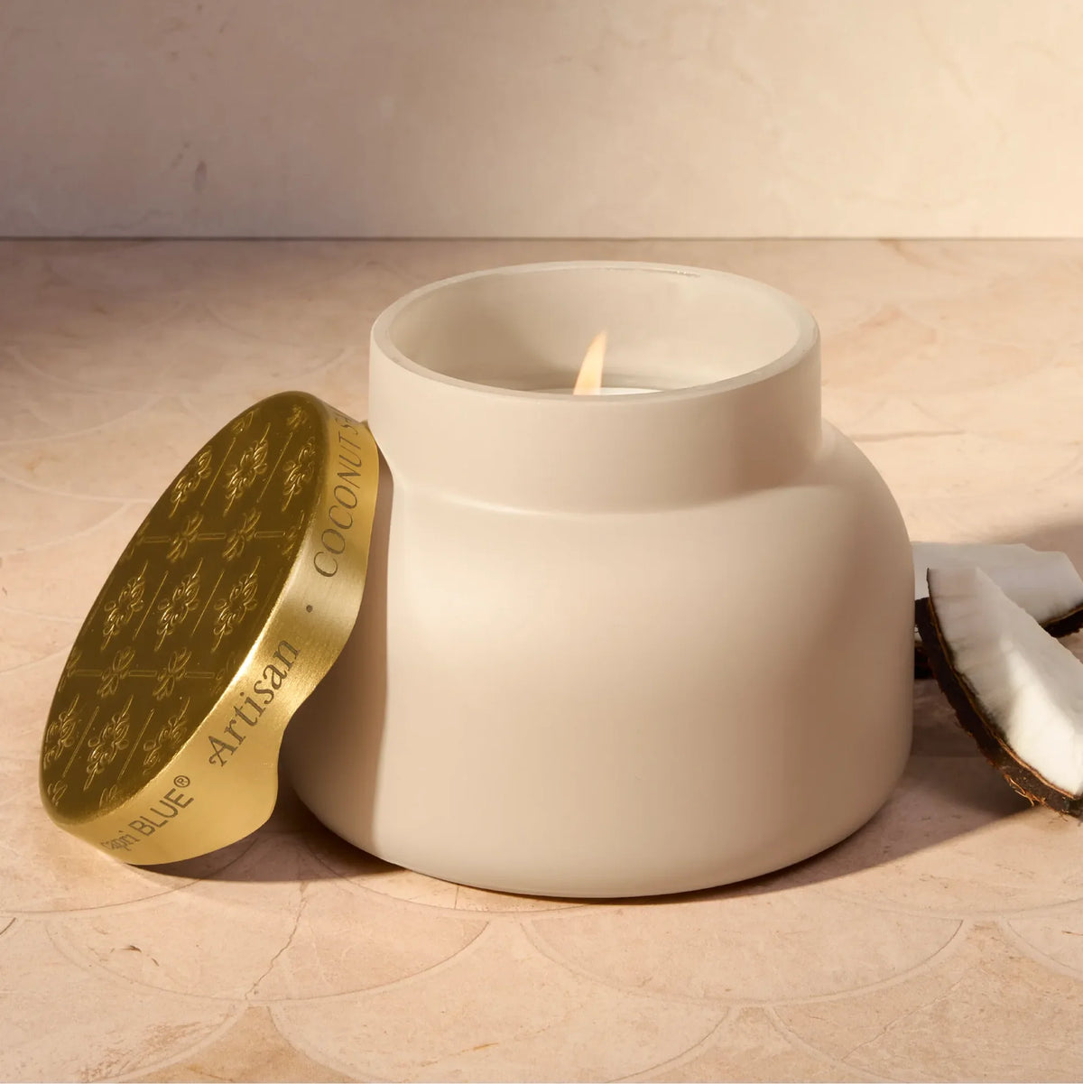 Capri Blue - Coconut Santal Terrazza Velluto Signature Candle (8oz or 19oz)