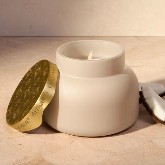 Capri Blue - Coconut Santal Terrazza Velluto Signature Candle (8oz or 19oz)