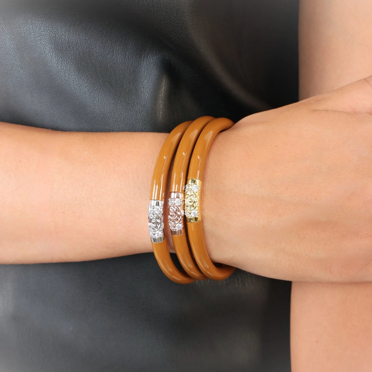 THREE KINGS ALL WEATHER BANGLES® (AWB®) - CARAMEL